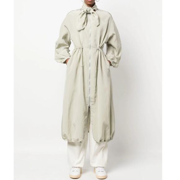 Rodebjer Leandra Over Coat Lightweight Jacket Clay Gray Grey NWT $550 XS Trench - Picture 4 of 16